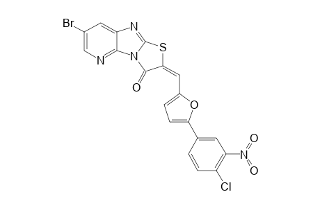 7-Bromo-2-[5-(4-chloro-3-nitro-phenyl)-furan-2-ylmethylene]-thiazolo[2',3':2,3]imidazo[4,5-b]pyridin-3-one
