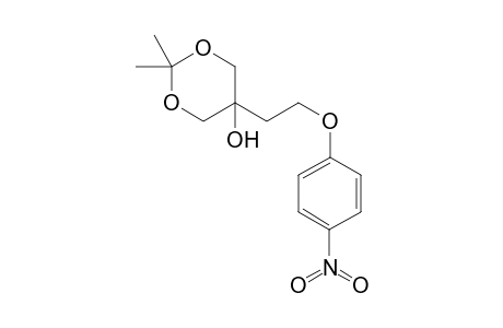 2,2-Dimethyl-5-[2-(4-nitrophenoxy)ethyl]-1,3-dioxan-5-ol