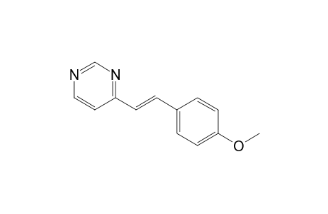 1-(4-Methoxyphenyl)-2-(4-pyrimidinyl)ethylene (E)