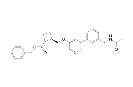 N-[3-[5-[[1-(Benzyloxycarbonyl)-2(S)-azetidinyl]methoxy]-3-pyridyl]benzyl]acetamide