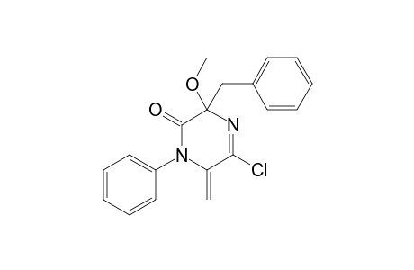 3-BENZYL-5-CHLORO-3-METHOXY-6-METHYLIDENE-1-PHENYL-3,6-DIHYDROPYRAZIN-2(1H)-ONE