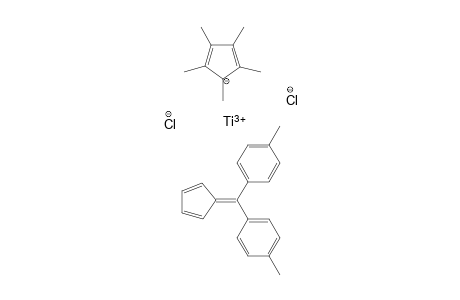 1-[Cyclopenta-2,4-dien-1-ylidene(p-tolyl)methyl]-4-methyl-benzene;1,2,3,4,5-pentamethylcyclopenta-2,4-dien-1-ide titanium(III) dichloride