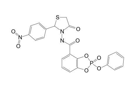 N-[2-(4-NITROPHENYL)-4-OXO-THIAZOLIDIN-3-YL]-2-(PHENOXY)-BENZO-(1,3,2)-DIOXAPHOSPHOLE-2-OXIDE-4-CARBOXAMIDE