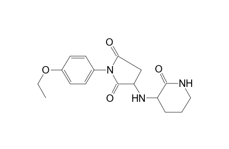 1-(4-Ethoxyphenyl)-3-[(2-oxidanylidenepiperidin-3-yl)amino]pyrrolidine-2,5-dione
