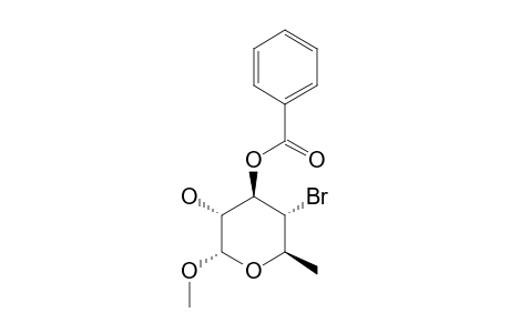 METHYL-3-O-BENZOYL-4-BROMO-4,6-DIDEOXY-ALPHA-L-GLUCOPYRANOSIDE