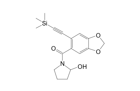 (2-hydroxy-1-pyrrolidinyl)-[6-(2-trimethylsilylethynyl)-1,3-benzodioxol-5-yl]methanone