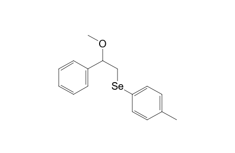 (2-Methoxy-2-phenylethyl)(4-tolyl)selane