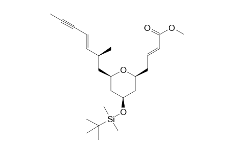 Methyl (E)-4-((2S,4R,6R)-4-((tert-butyldimethylsilyl)oxy)-6-((S,E)-2-methylhept-3-en-5-yn-1-yl)-tetrahydro-2H-pyran-2-yl)but-2-enoate