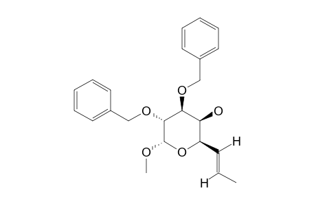 METHYL-(E)-2,3-DI-O-BENZYL-6,7,8-TRIDEOXY-ALPHA-D-GALACTO-OCT-6-ENOPYRANOSIDE
