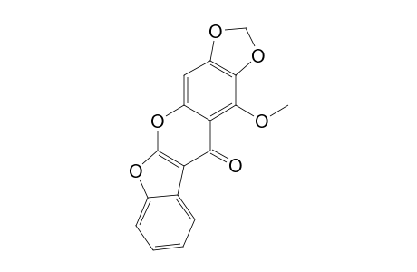 AERVIN-B;5-METHOXY-6,7-METHYLENEDIOXY-COUMARONOCHROMONE