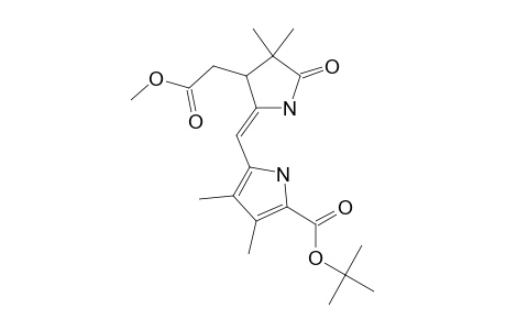 5-[(Z)-[5-keto-3-(2-keto-2-methoxy-ethyl)-4,4-dimethyl-pyrrolidin-2-ylidene]methyl]-3,4-dimethyl-1H-pyrrole-2-carboxylic acid tert-butyl ester