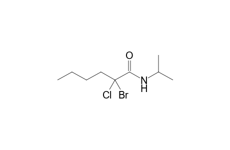 N-Isopropyl-2-bromo-2-chlorohexanamide