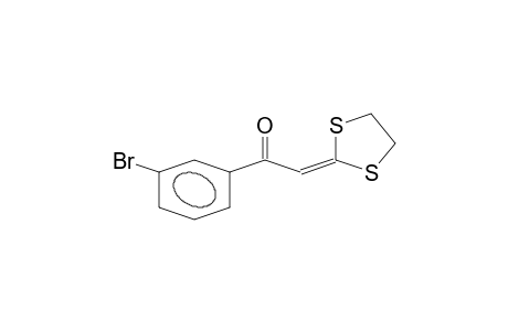 1-(3-Bromo-phenyl)-2-(1,3-dithiolan-2-ylidene)-ethanone