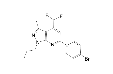 1H-pyrazolo[3,4-b]pyridine, 6-(4-bromophenyl)-4-(difluoromethyl)-3-methyl-1-propyl-