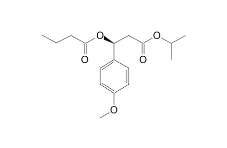 (3S)-Isopropyl .beta.-butyryloxy-.beta.-(4-methoxyphenyl)propionate
