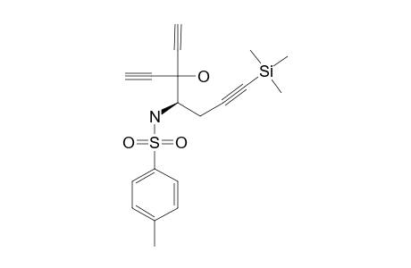 (4S)-1-TRIMETHYLSILYL-4-(N-PARA-TOLYLSULFONYLAMINO-5-HYDROXY-5-ETHYLHEPTA-1,6-DIYNE