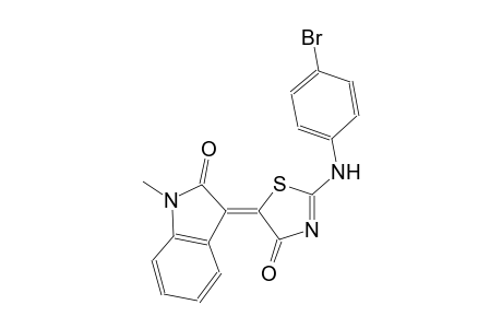 2H-indol-2-one, 3-(2-[(4-bromophenyl)amino]-4-oxo-5(4H)-thiazolylidene)-1,3-dihydro-1-methyl-, (3Z)-