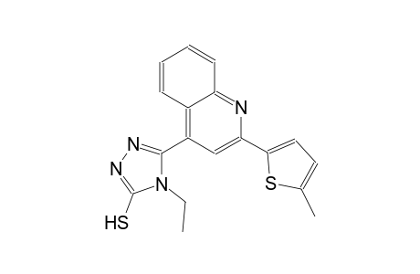 4-ethyl-5-[2-(5-methyl-2-thienyl)-4-quinolinyl]-4H-1,2,4-triazole-3-thiol