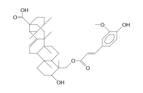 3.beta.-Hydroxy-24-(trans)-ferulyloxy-urs-12-en-28-oic Acid