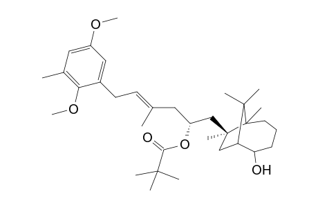 2-Hydroxy-7-[4-methyl-6-[(2,5-dimethoxy-3-methyl)phenyl]-2-(pivaloyloxy)hex-4-en-1-yl]-6,7,9,9-tetramethylbicyclo[4.2.1]nonane