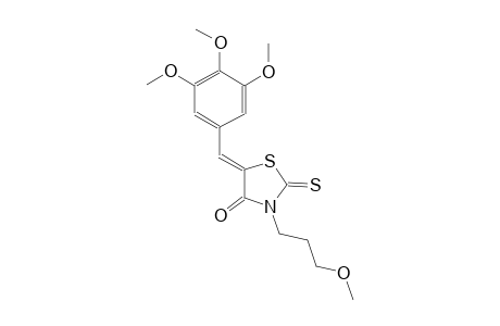 (5Z)-3-(3-methoxypropyl)-2-thioxo-5-(3,4,5-trimethoxybenzylidene)-1,3-thiazolidin-4-one