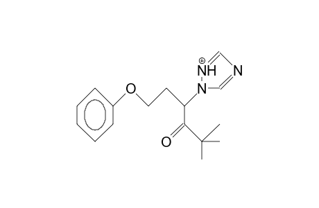 2,2-Dimethyl-4-(1,2,4-triazolo)-6-phenoxy-3-hexanone cation