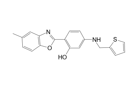 Phenol, 2-(5-methyl-2-benzoxazolyl)-5-(2-thyienylmethylamino)-