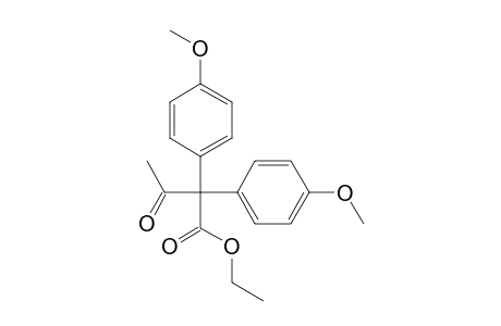 Benzeneacetic acid, .alpha.-acetyl-4-methoxy-.alpha.-(4-methoxyphenyl)-, ethyl ester