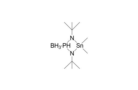 1,3-Di-tert-butyl-4,4-dimethyl-1,3,2,4-diazaphosphastanna-cyclobutane BH3-adduct
