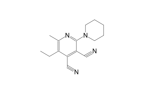 3,4-pyridinedicarbonitrile, 5-ethyl-6-methyl-2-(1-piperidinyl)-