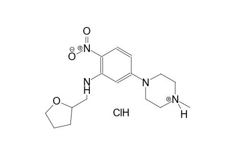 1-methyl-4-{4-nitro-3-[(oxolan-2-ylmethyl)amino]phenyl}piperazin-1-ium chloride