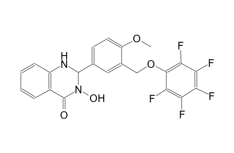 3-hydroxy-2-{4-methoxy-3-[(2,3,4,5,6-pentafluorophenoxy)methyl]phenyl}-2,3-dihydro-4(1H)-quinazolinone