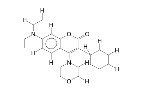 3-CYCLOHEXYL-4-MORPHOLINO-7-DIETHYLAMINOCOUMARIN