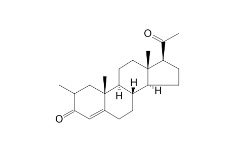 4-Pregnen-3,20-dione, 2-methyl-