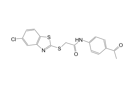 N-(4-acetylphenyl)-2-[(5-chloro-1,3-benzothiazol-2-yl)sulfanyl]acetamide