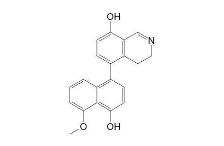 5-(4'-Hydroxy-5'-methoxynaphthalen-1'-yl)-3,4-dihydroisoquinolin-8-ol