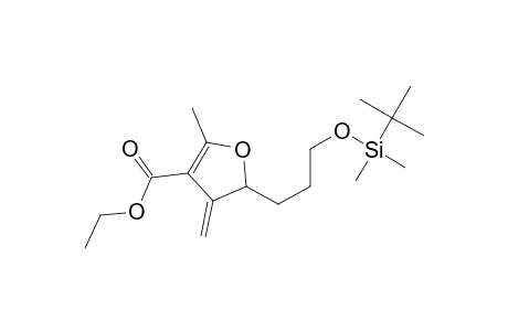 2-[3'-(t-Butyldimethylsilyloxy)propyl]-3-methylene-4-(ethoxycarbonyl)-5-methyl-2,3-dihydroylfuran
