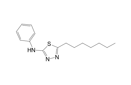 5-Heptyl-N-phenyl-1,3,4-thiadiazol-2-amine