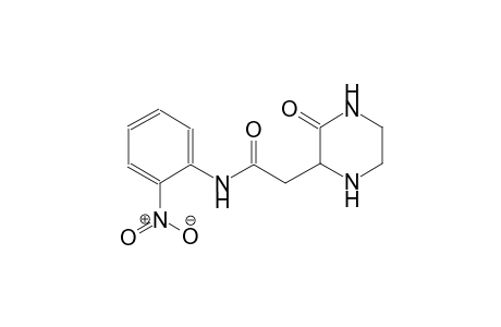 Acetamide, N-(2-nitrophenyl)-2-(3-oxo-2-piperazinyl)-