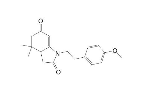 1-(4-Methoxyphenethyl)-4,4-dimethyl-3,3a,4,5-tetrahydro-1H-indole-2,6-dione