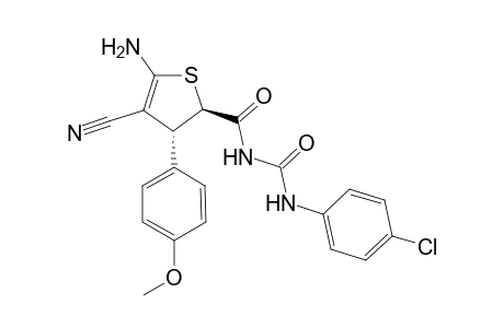 1-[(2R,3R)-5-Amino-4-cyano-3-(4-methoxy-phenyl)-2,3-dihydro-thiophene-2-carbonyl]-3-(4-chloro-phenyl)-urea