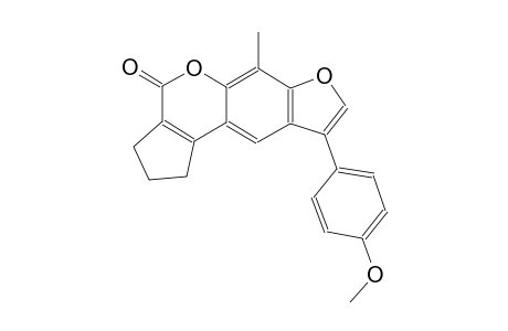 9-(4-methoxyphenyl)-6-methyl-2,3-dihydrocyclopenta[c]furo[3,2-g]chromen-4(1H)-one