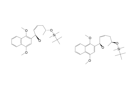 (2'Z)-(1'R*)-2-(5-TERT.-BUTYL-DIMETHYLSILYLOXY-1-HYDROXYHEX-2-ENYL)-1,4-DIMETHOXY-NAPHTHALENE