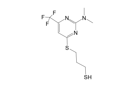 3-(2-Dimethylamino-6-trifluoromethyl-pyrimidin-4-ylsulfanyl)-propane-1-thiol