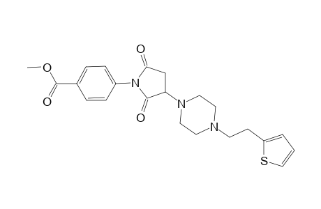 Methyl 4-(2,5-dioxo-3-{4-[2-(thiophen-2-yl)ethyl]piperazin-1-yl}pyrrolidin-1-yl)benzoate