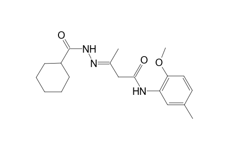 Butanamide, 3-(cyclohexanoylhydrazono)-N-(2-methoxy-5-methylphenyl)-