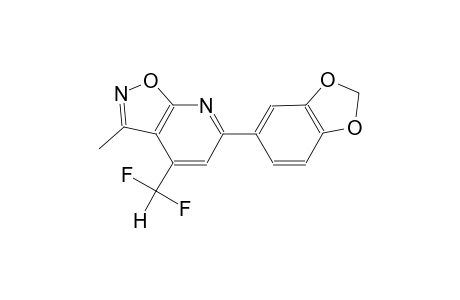 isoxazolo[5,4-b]pyridine, 6-(1,3-benzodioxol-5-yl)-4-(difluoromethyl)-3-methyl-