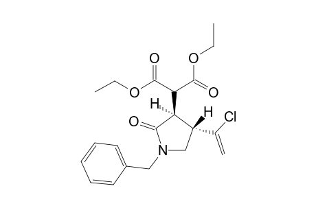 Diethyl 2-(1-benzyl-trans-4-(1-chlorovinyl)-2-oxopyrrolidin-3-yl)malonate