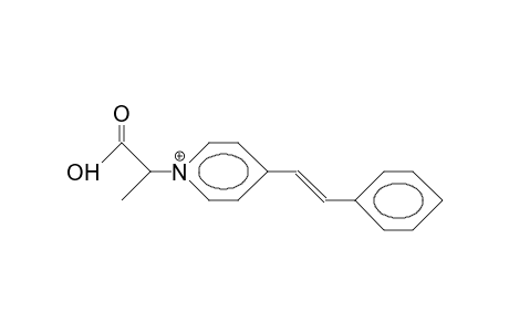 (E)-N-(1-Carboxy-ethyl)-4-styryl-pyridinium cation