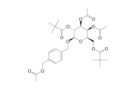 (4-O-ACETOXYMETHYL)-BENZYL-3,4-DI-O-ACETYL-2,6-DI-O-PIVALOYL-BETA-D-GALACTOPYRANOSIDE